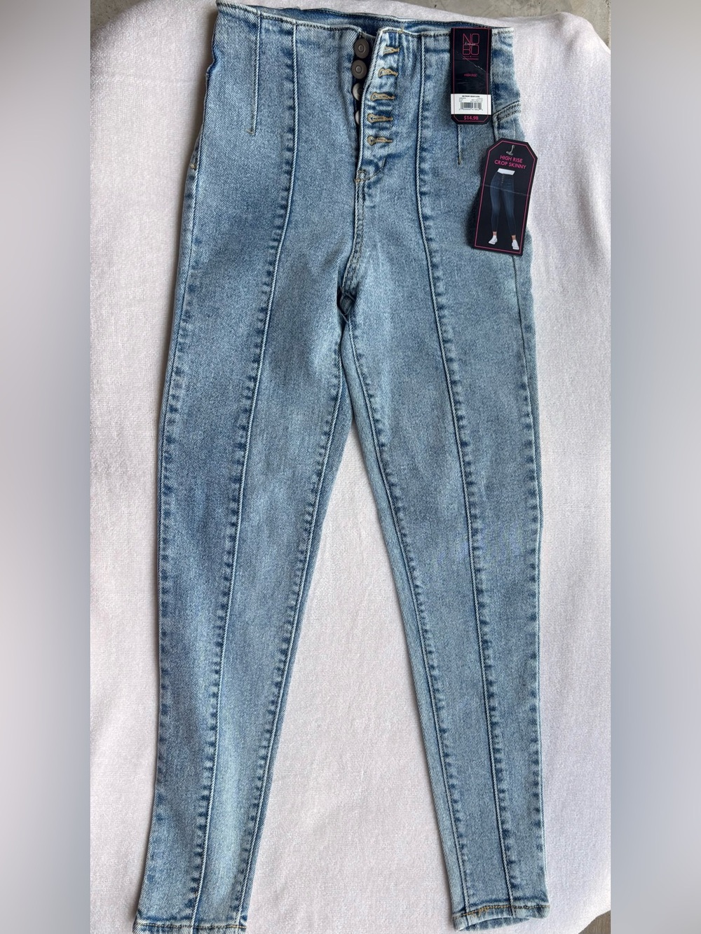 No Boundaries Light Blue High-Rise Skinny Jeans